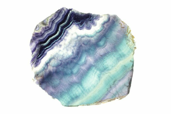 Colorful, Polished Rainbow Fluorite Slab #264639